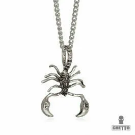 Ghetto Hip Hop Scorpion Colier cu pandantiv din oțel inoxidabil
