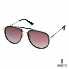 Ghetto Fashion Oversized Sunglasses Gold/Black Frame Unisex