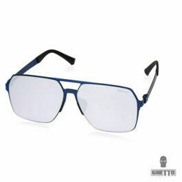 Ghetto Square Fashion Oversized Luxury Men Sunglasses Blue Frame