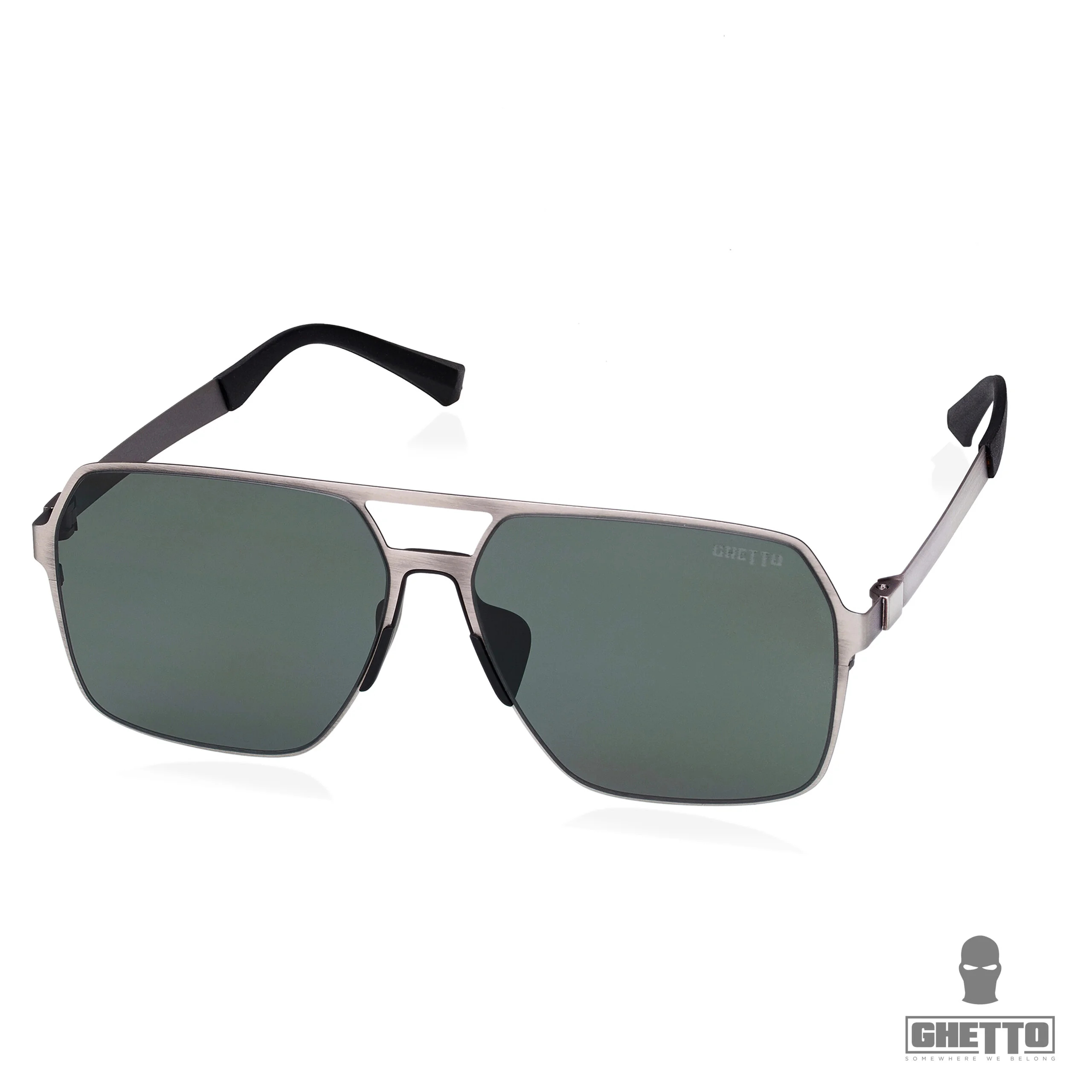 ghetto square fashion oversized luxury men sunglasses gun frame