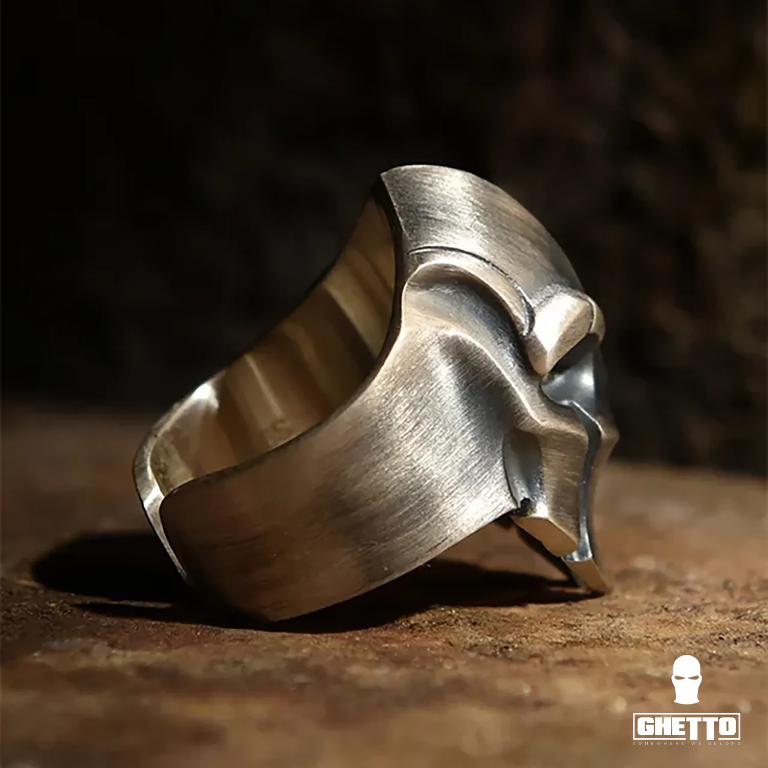 ghetto sparta skeleton adjustable ring