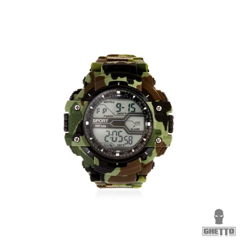 Camuflaj Sport impermeabil Digital Unisex ceas