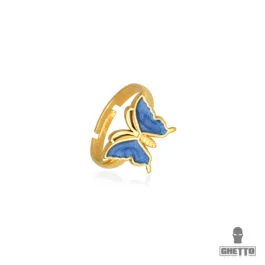 Inel de aur reglabil Ghetto Butterfly Shaped