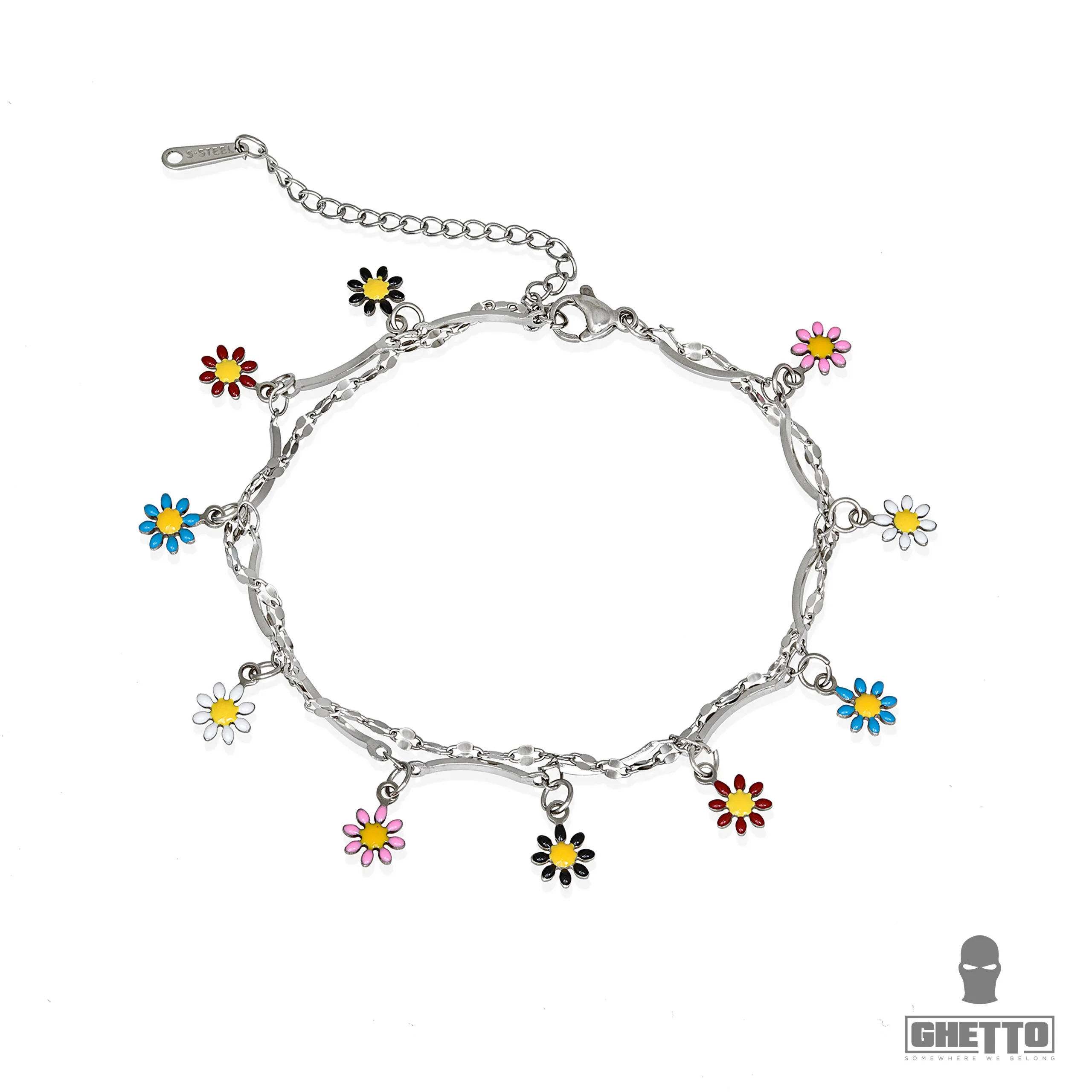 ghetto new anklet summer flowers