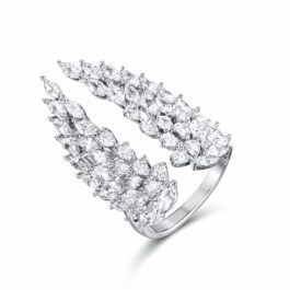 Ghetto Angel Adjustable Ring 925 Silver Plated 18k Gold