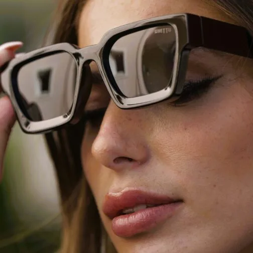 ghetto square luxury retro sunglasses black frame unisex