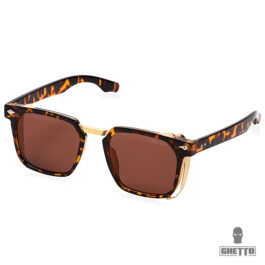 Ghetto Fashion Sunglasses Hawksbill Brown/Gold Frame Unisex.