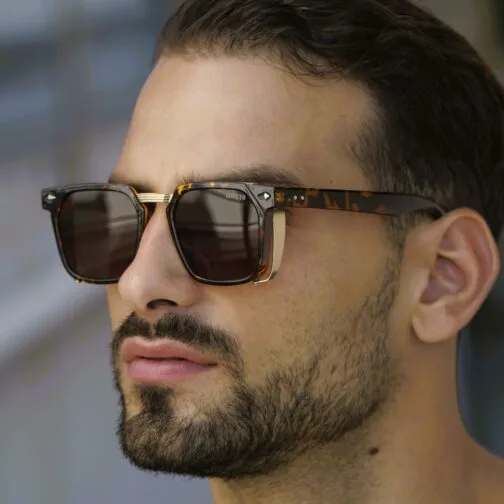 ghetto fashion sunglasses hawksbill brown/gold frame unisex