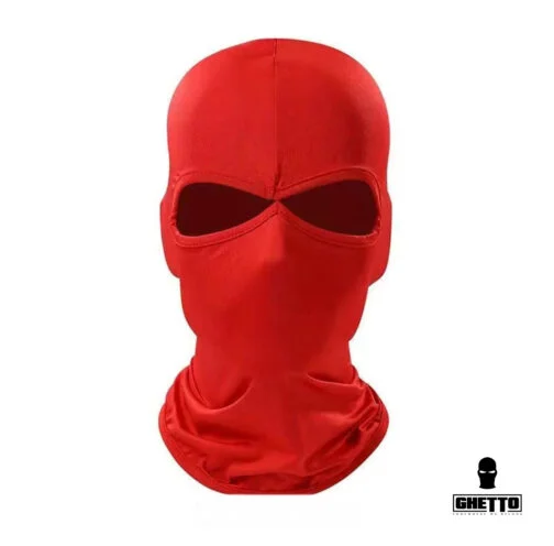 ghetto red balaclava 2 hole unisex