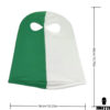 ghetto green / white balaclava 2 hole unisex