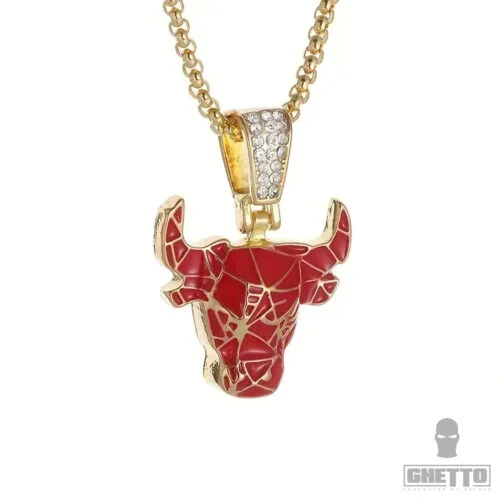 Colier cu pandantiv Red Bull Head Hip Hop