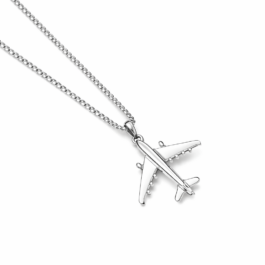 Ghetto Travel Plane Pendant Necklace
