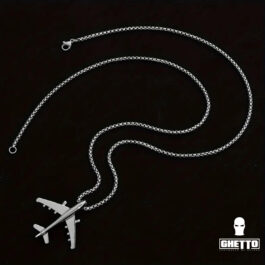 Ghetto Travel Plane Pendant Necklace