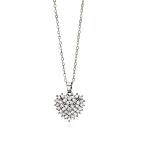 Colier Ghetto Zircon Heart