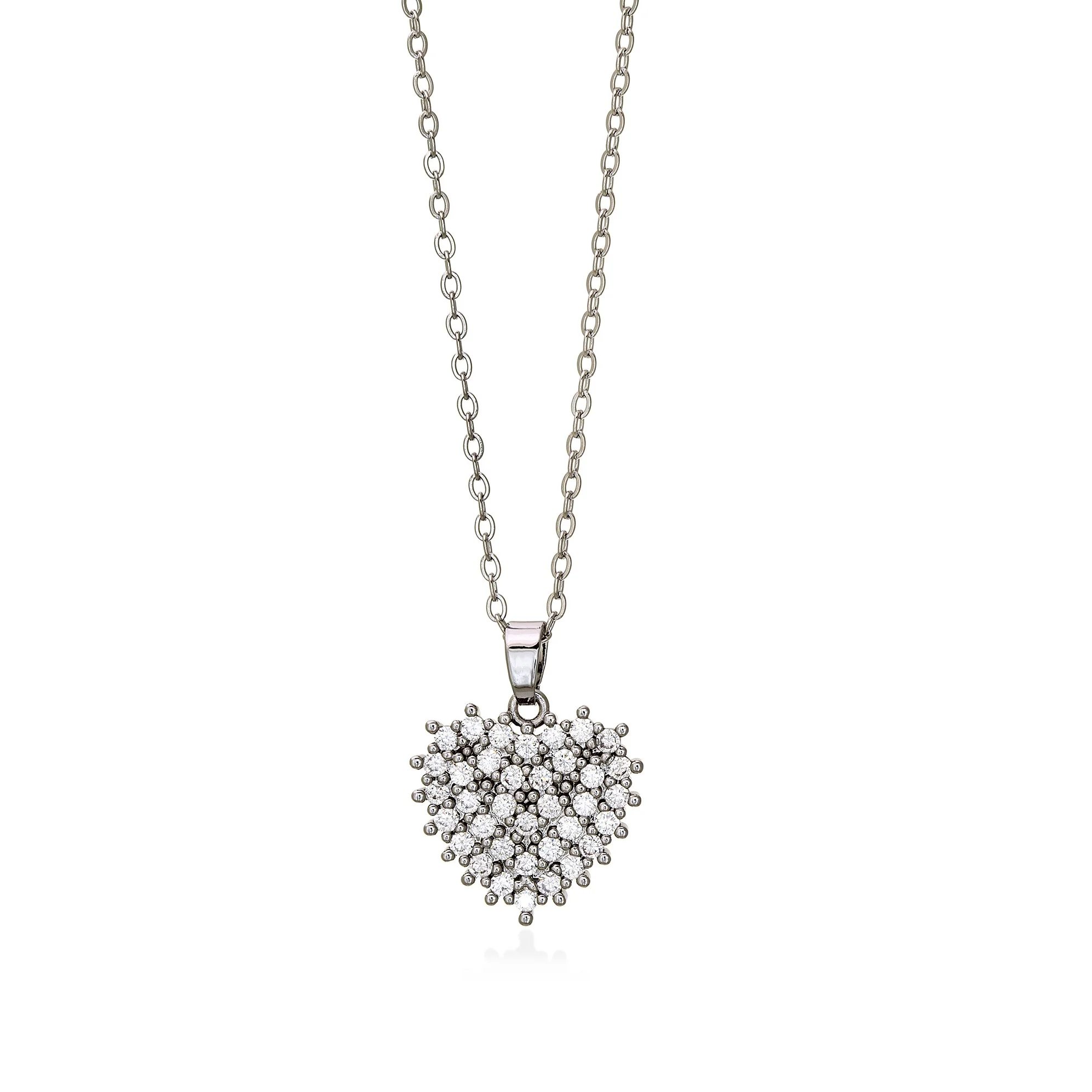 Ghetto Zircon Heart Necklace