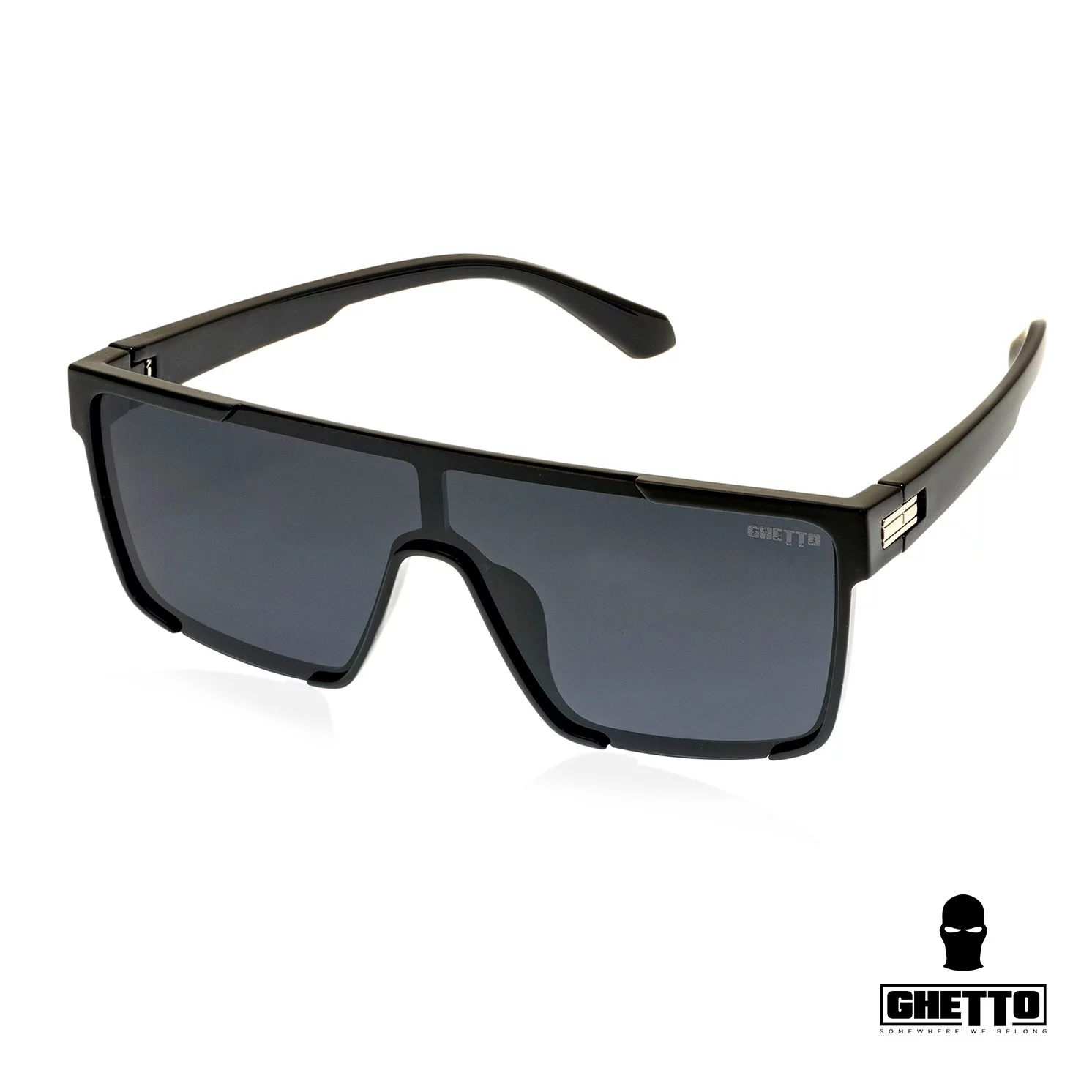 ghetto oversized square sunglasses black frame unisex