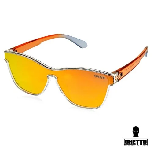 ghetto cat eye sunglasses clearorange frame for women