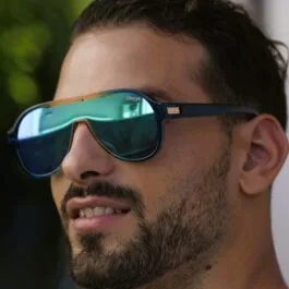 Ghetto Vintage Aviator Sunglasses ClearGreen Frame Unisex