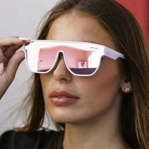 ghetto oversized square sunglasses white frame for women