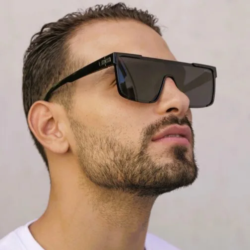 ghetto oversized square sunglasses black frame unisex