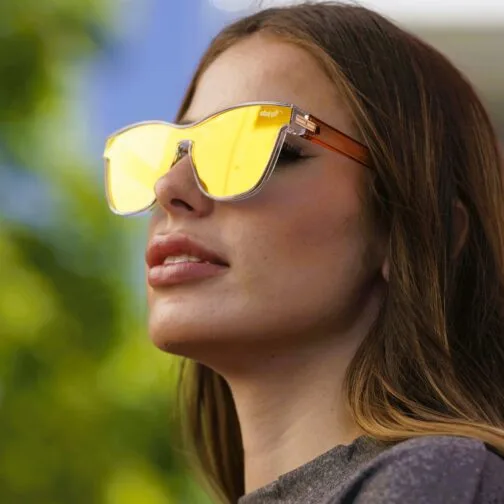 ghetto cat eye sunglasses clearorange frame for women