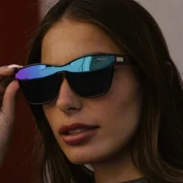 Ghetto Cat Eye Sunglasses ClearBlue Frame For Women
