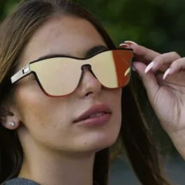 Ghetto Cat Eye Sunglasses BlackRed Frame For Women