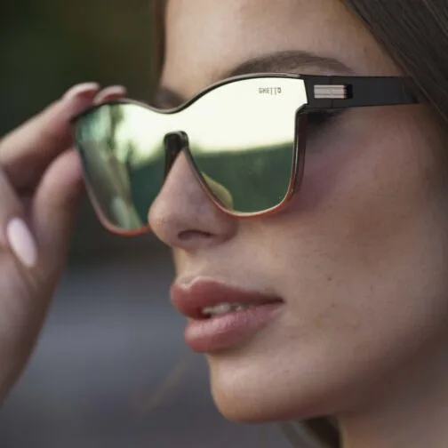 ghetto cat eye sunglasses blackred frame for women