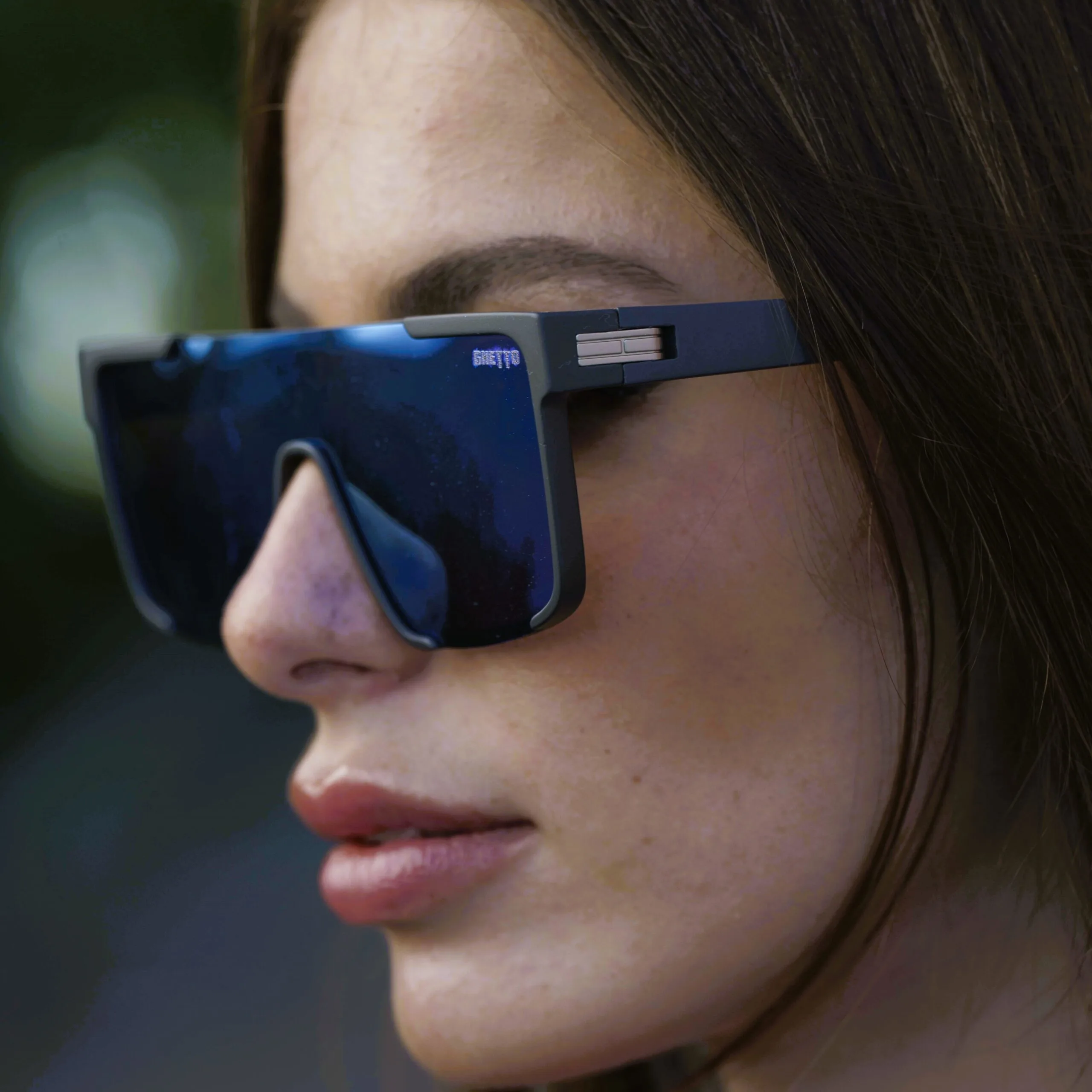 ghetto oversized square sunglasses gray frame unisex