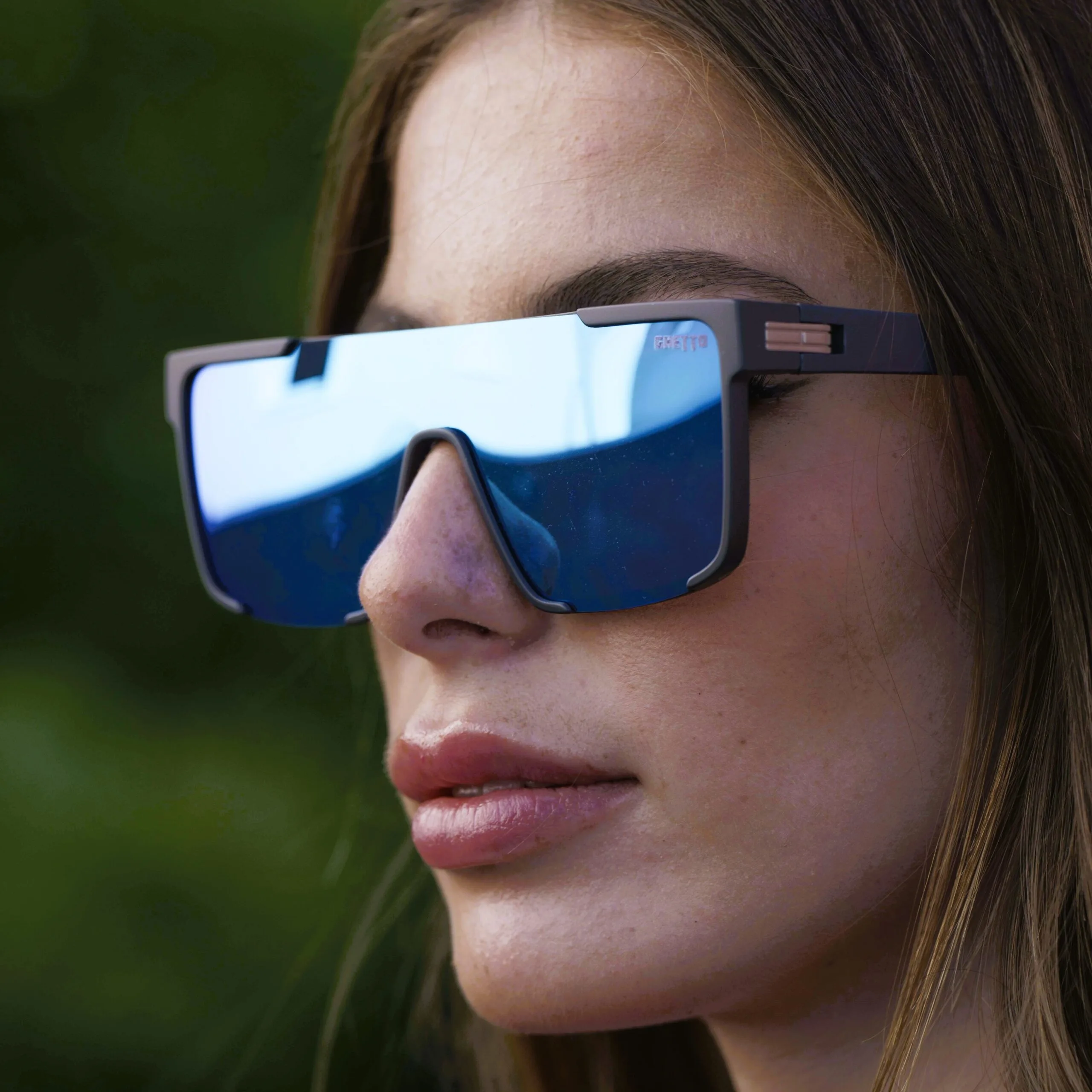 ghetto oversized square sunglasses gray frame unisex