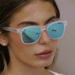 Ghetto Square Carbon Fiber Sunglasses Mattclear Frame Unisex