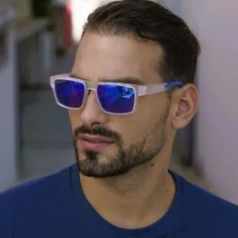 Ghetto Action Outdoor Sunglasses Clear Frame Unisex