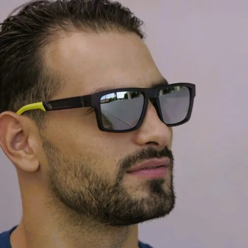 ochelari de soare ghetto action pentru exterior cu ramă gri unisex