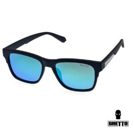 ghetto new square carbon fiber sunglasses mattblue frame unisex