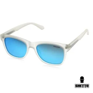 ghetto square carbon fiber sunglasses mattclear frame unisex