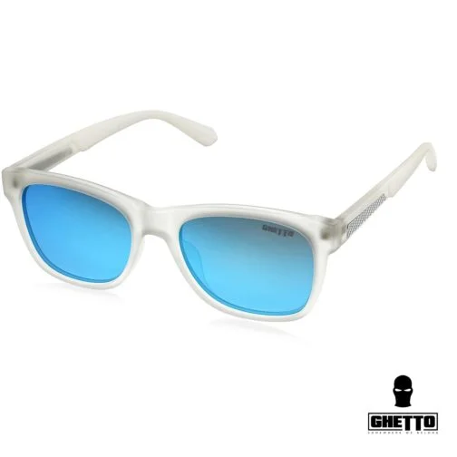 ghetto pătrat ochelari de soare din fibră de carbon matclear cadru unisex