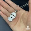 ghetto hip hop necklace balaclava pendant stainless steel