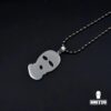 ghetto hip hop necklace balaclava pendant stainless steel