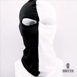Ghetto Black / White Balaclava 2 Hole Unisex
