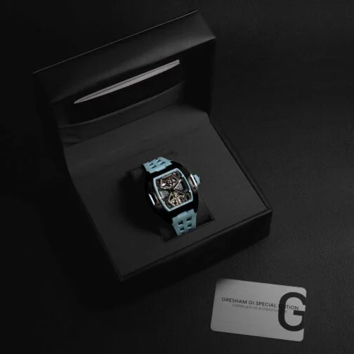 gresham gl ediție specială negru și albastru deschis colorway orizont