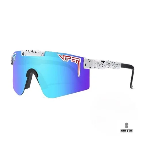 ghetto viper pit g sport sunglasses white multicolor frame