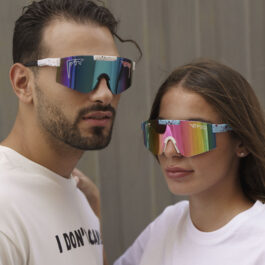 Ghetto Viper Pit G Sport Sunglasses White Multicolor Frame