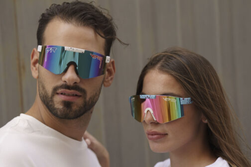 ghetto viper pit g sport ochelari de soare alb multicolor cadru