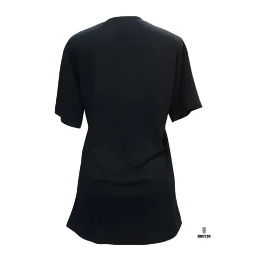 ghetto lung negru t shirt balaclava fată ștampilă pentru femei