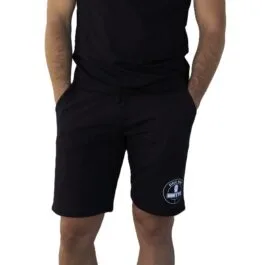 GHETTO Black Streetwear Shorts | Urban Logo Shorts for Men