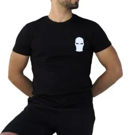 Ghetto Black T-Shirt White Mask Logo | Unisex