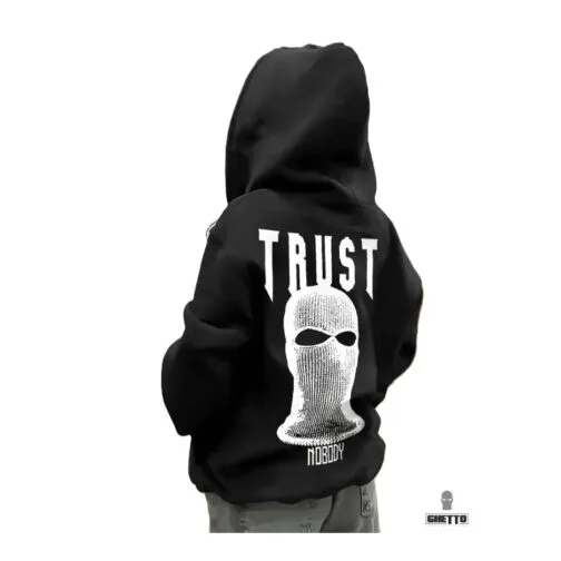 ghetto negru hanorac trust nobo hip hop streetwear unisex