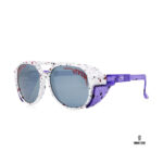 Ghetto Viper Pit G Спортни кръгли слънчеви очила Лилаво/бяло MultiColor Frame