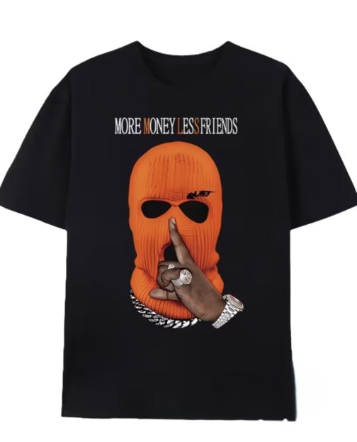 ghetto black t shirt more money hip hop streetwear