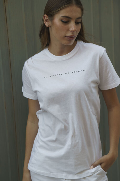 ghetto somewherewebelong white t shirt unisex